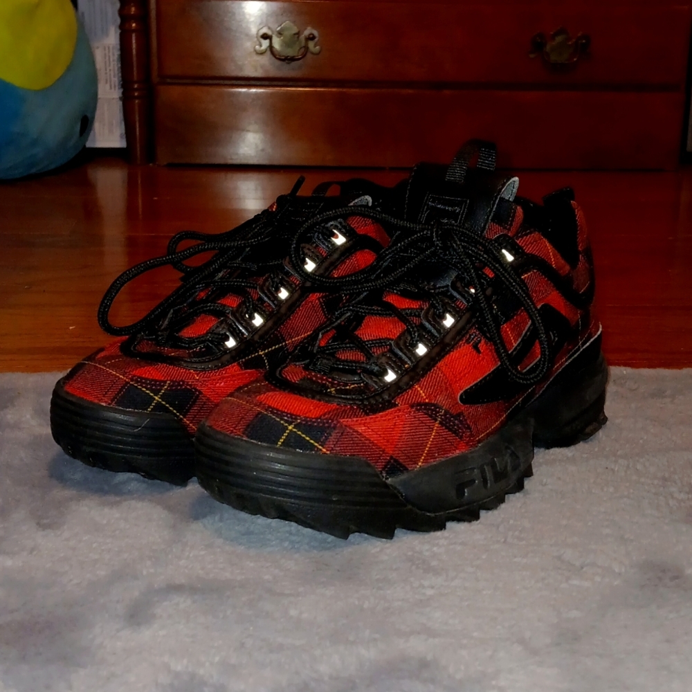 Fila Disruptor II (Plaid) (Size 7 1/2 Women's)